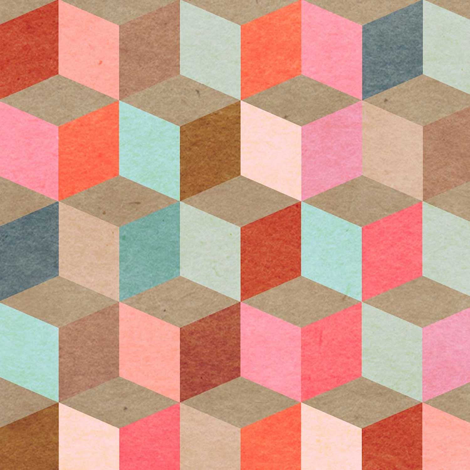 MINDTHEGAP Coloured Geometry Wallpaper